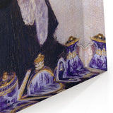 Impressionist Portrait - Lady at the Tea Table by Cassatt, Elegant Wall Art