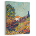 Colorful Impressionist Landscape - Van Gogh’s Garden Scene Wall Art Print