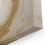 Textured Black and Gold Swirl Abstract Art - Luxury Canvas Print