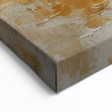 Teal and Gold Circle Abstract Art - Tropical Paradise Canvas Print