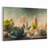 Colorful Abstract Florals - Succulent Botanical Art in Desert Hues