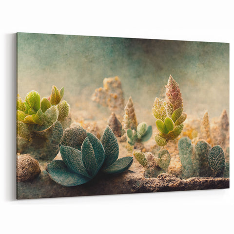 Colorful Abstract Florals - Succulent Botanical Art in Desert Hues