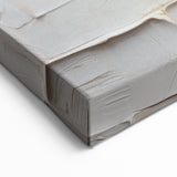 Abstract Texture Blocks Art - Earthy Beige and Gray Modern Canvas