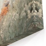 Abstract Flower Canvas - Delicate Pastel Meadow Scene