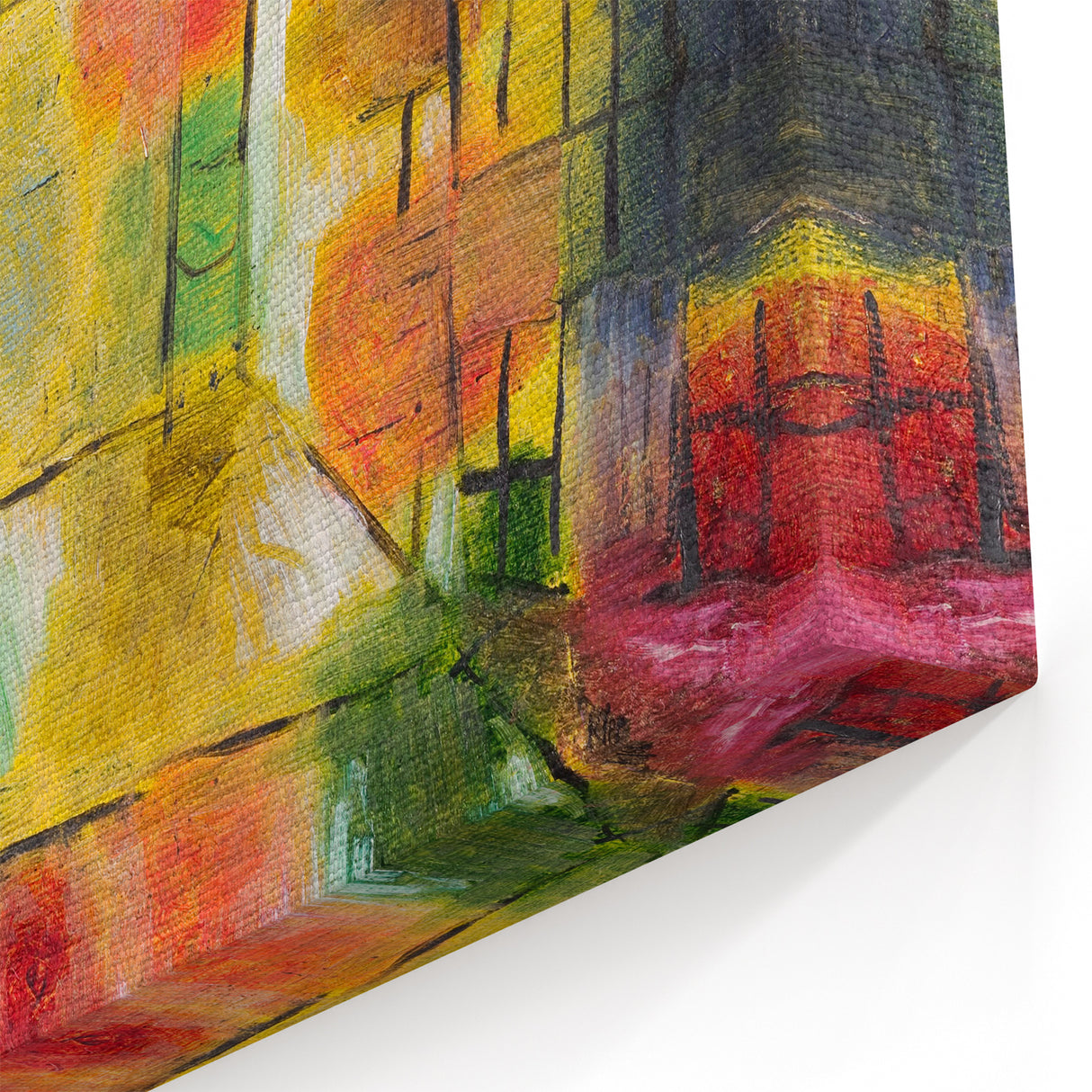 Abstract Modern Art with Nature and Architecture - Trendy Wall Decor