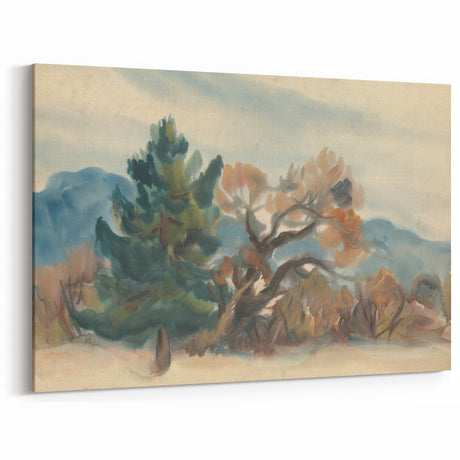 Autumn Forest Modern Art Print - Nature-Inspired Contemporary Decor