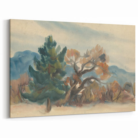 Autumn Forest Modern Art Print - Nature-Inspired Contemporary Decor