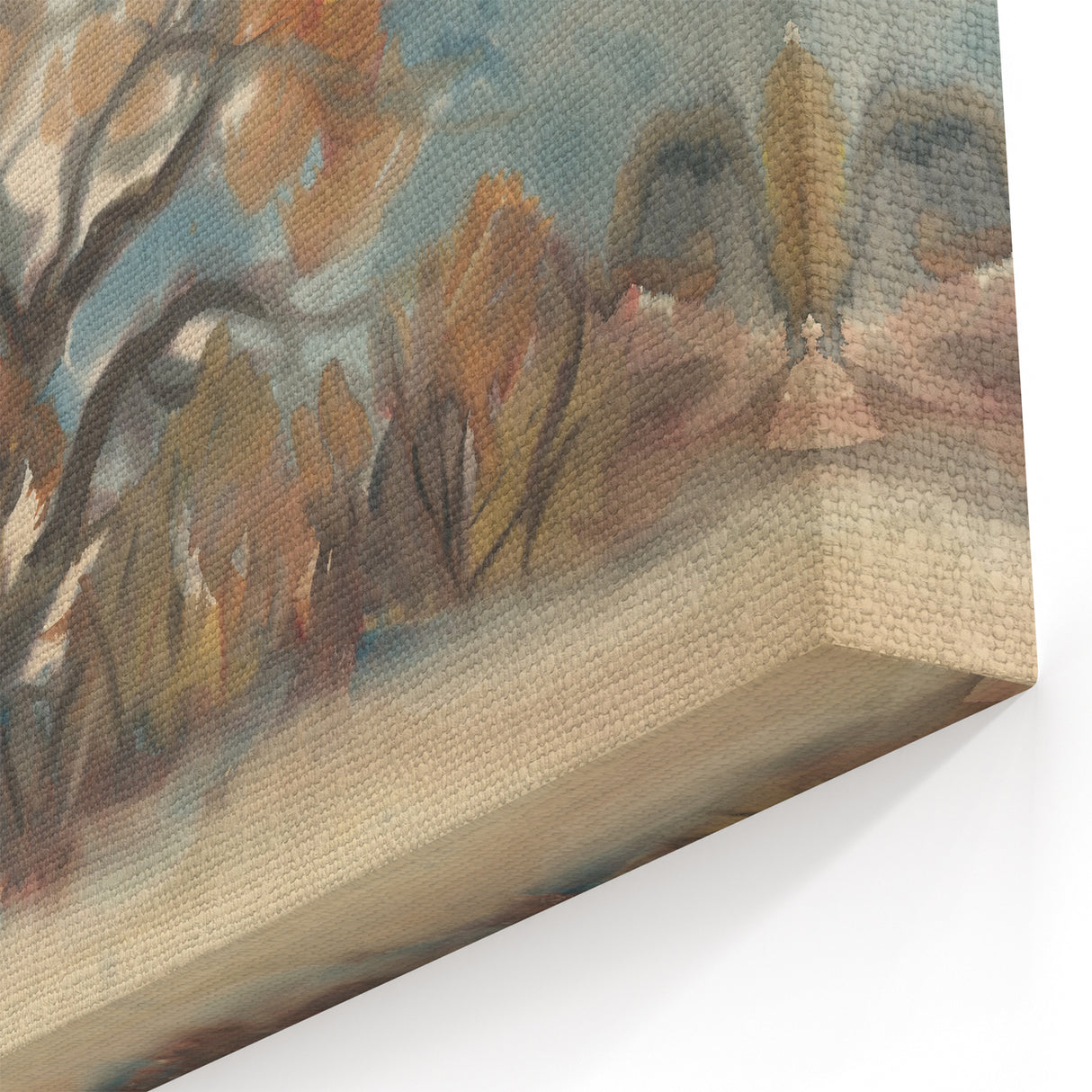 Autumn Forest Modern Art Print - Nature-Inspired Contemporary Decor