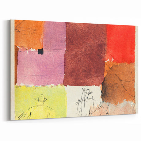 Abstract Composition Modern Art - Vibrant Colors and Geometric Style