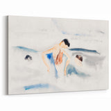 Abstract Water Scene Modern Art - Serene Minimalist Wall Decor