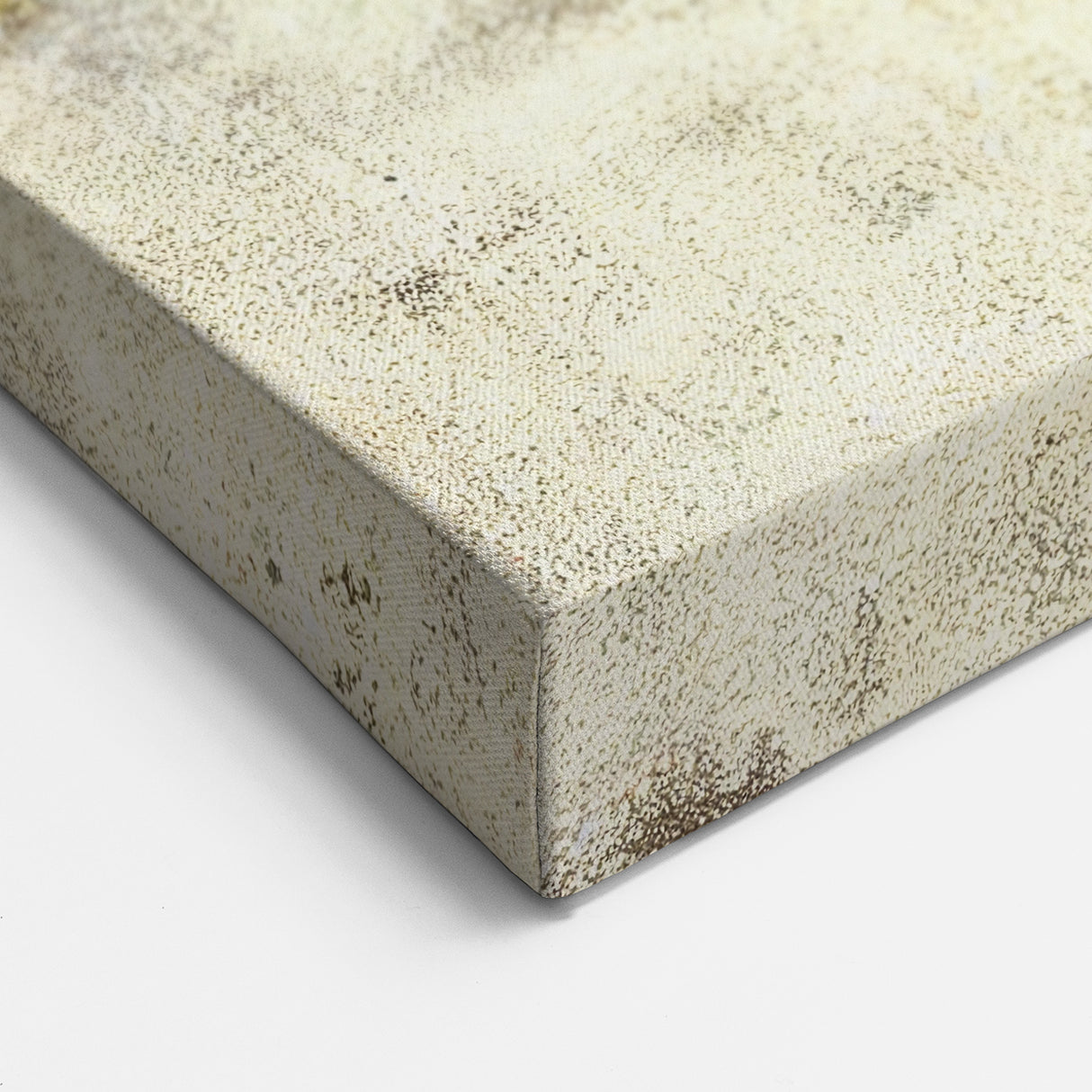 Rustic Abstract Texture Art - Earthy Green and Brown Canvas Design