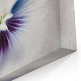 Floral Abstract Canvas Art- Soft Violet and White Petals Art