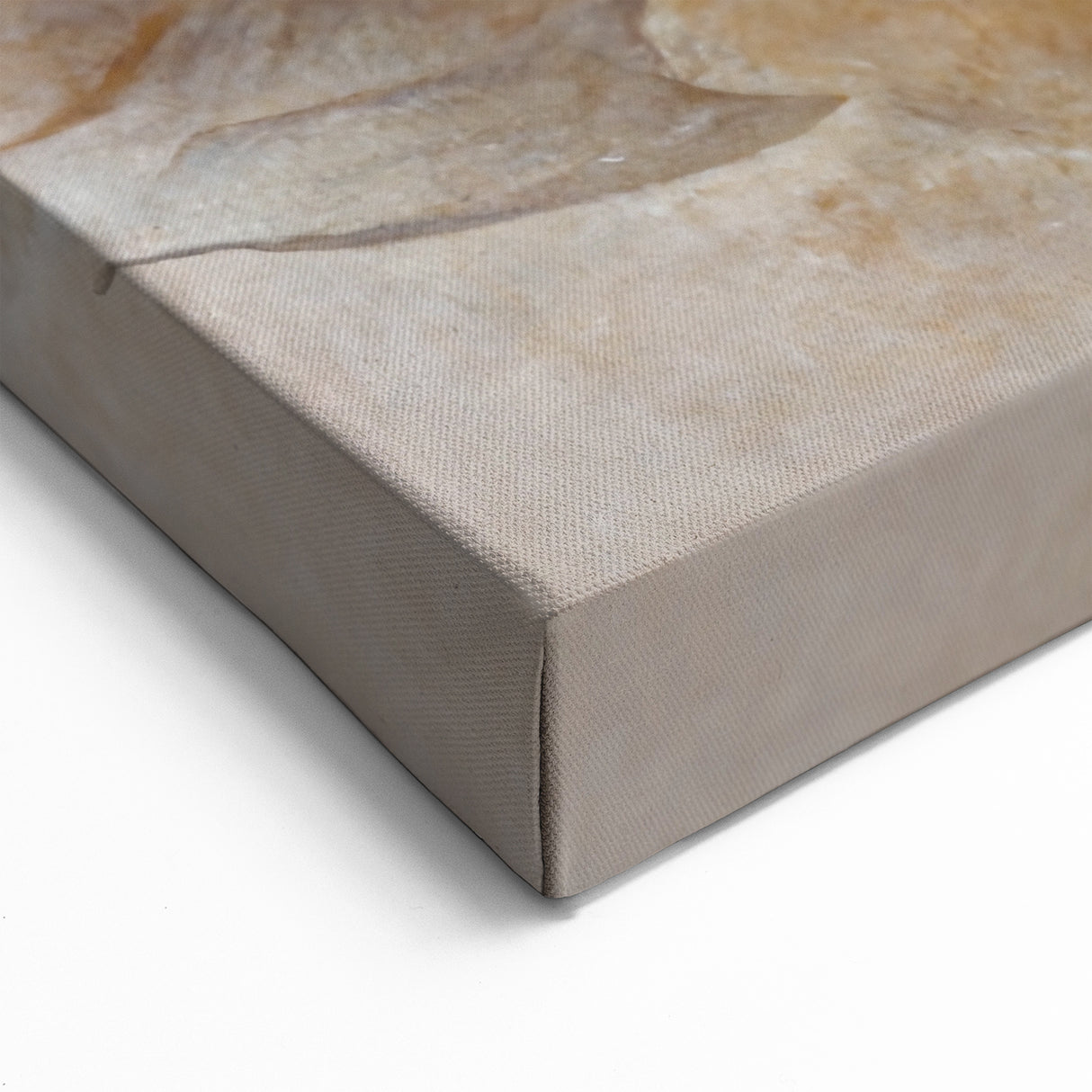 Abstract Floral Wall Art - Neutral Textured Blossoms on Canvas