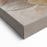 Abstract Floral Wall Art - Neutral Textured Blossoms on Canvas