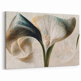 Modern Floral Abstract - Elegant Calla Lily Canvas Art