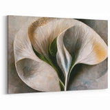 Abstract Botanical Prints - Graceful White Calla Lily Canvas Art