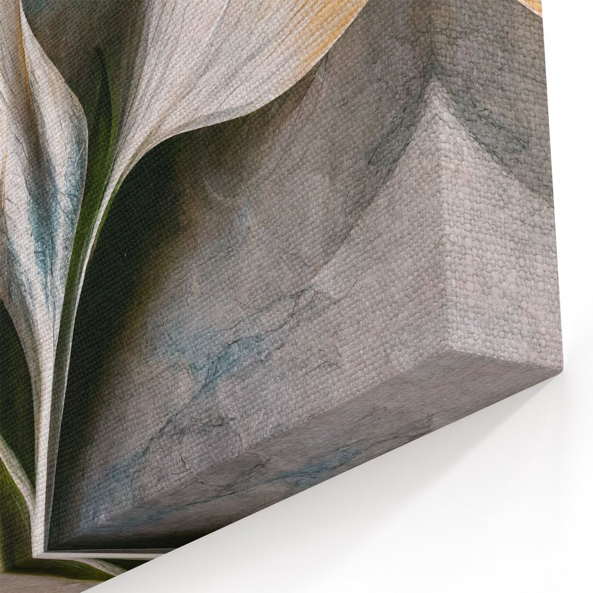 Abstract Botanical Prints - Graceful White Calla Lily Canvas Art