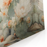 Artistic Flower Designs - Pastel Desert Cactus and Floral Canvas Art