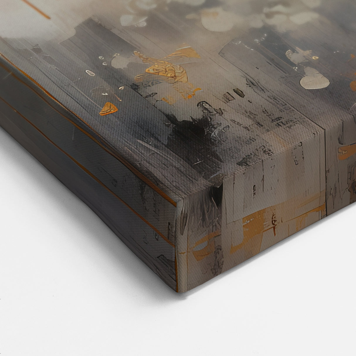 Modern Floral Wall Decor - Golden Tree of Life Canvas Art