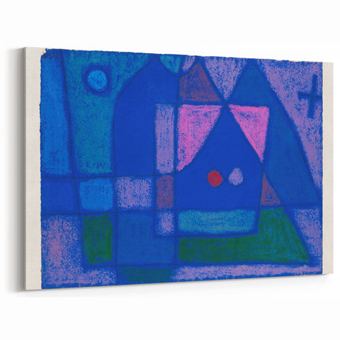Modern Wall Art - A Little Room in Venice by Paul Klee - Blue Abstract Decor