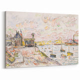 Modern Wall Art - Quilleboeuf by Paul Signac - Serene Harbor Decor