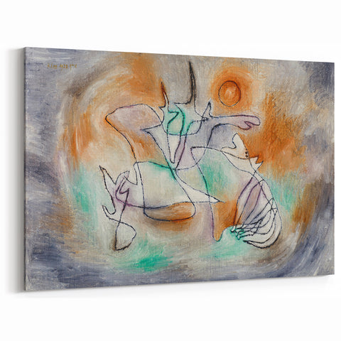 Modern Wall Art - Howling Dog by Paul Klee - Abstract Expressionist Decor