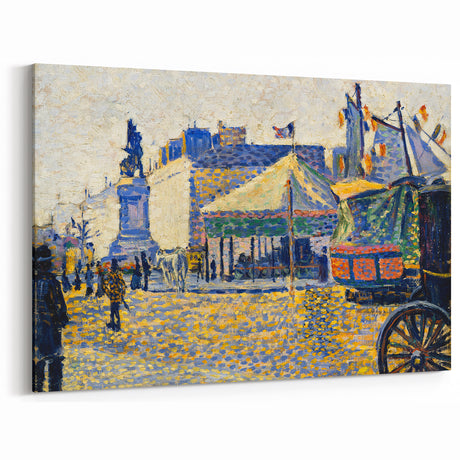 Modern Wall Art - Place de Clichy by Paul Signac - Parisian Cityscape Decor