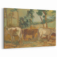 Modern Wall Art - Cows by Cyprián Majerník - Rustic Farmhouse Decor
