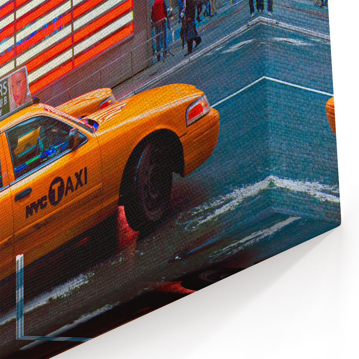 Iconic Times Square NYC Taxi Wall Art - New York City Canvas Print