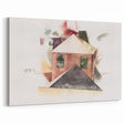 Modern Wall Art - Houses with Red by Charles Demuth - Minimalist Architectural Decor