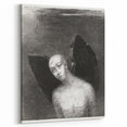 Modern Wall Art - The Fallen Angel by Odilon Redon - Mystical Black & White Decor