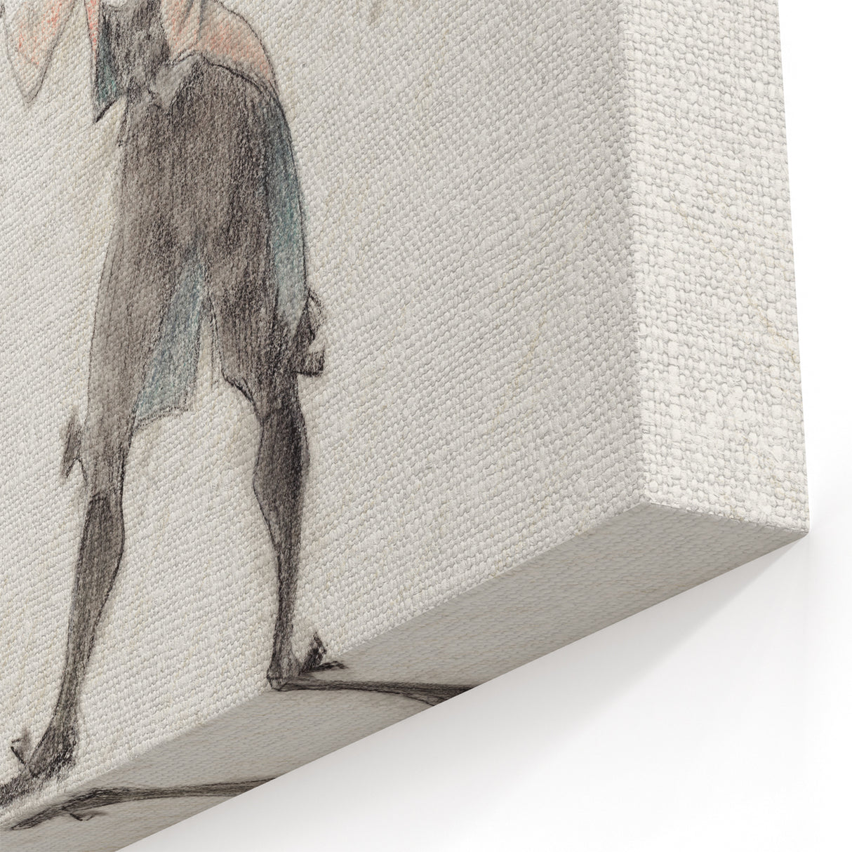 Elegant Modern Wall Art - Contemporary Sketch of Dog Trainer at Circus
