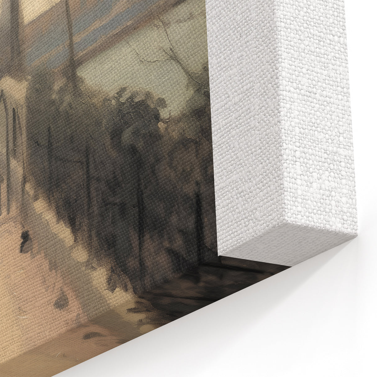 Impressionist Prints - Camille Pissarro Sunset Village Pathway Canvas Art