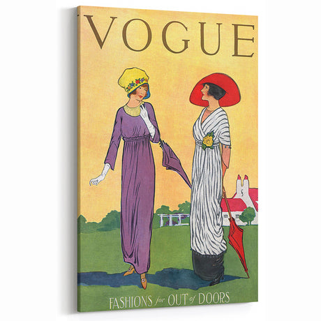 1920s Outdoor Fashion Vogue Print - Elegant Vintage Wall Art Decor
