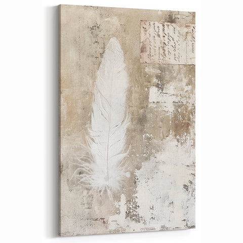Delicate Feather - Easter Wall Art, Easter Canvas Prints, Home Decor