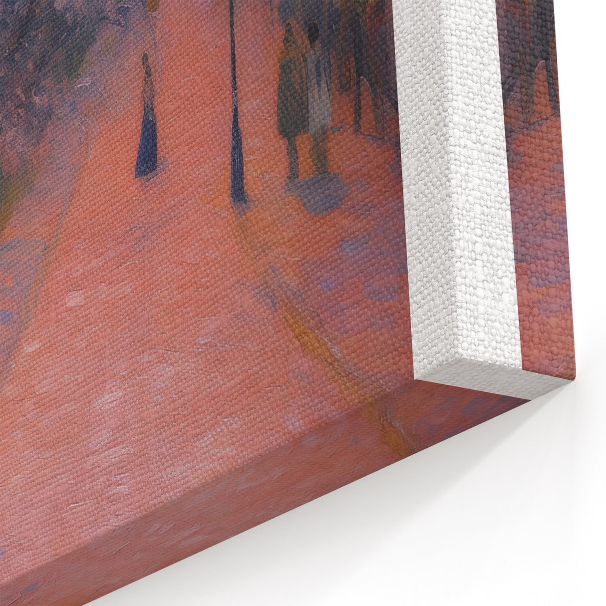 Impressionist Prints - Camille Pissarro Evening Cityscape Canvas Wall Art