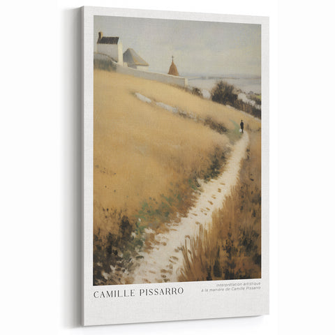 Pissarro Canvas - French Landscape Art Print Inspired by Camille Pissarro