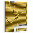 Bold Modern Wall Art - Striking Yellow and Black Graphic Abstract Poster