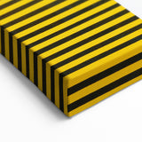 Bold Modern Wall Art - Striking Yellow and Black Graphic Abstract Poster