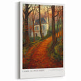 French Landscape Art - Camille Pissarro Autumn Forest Canvas Print