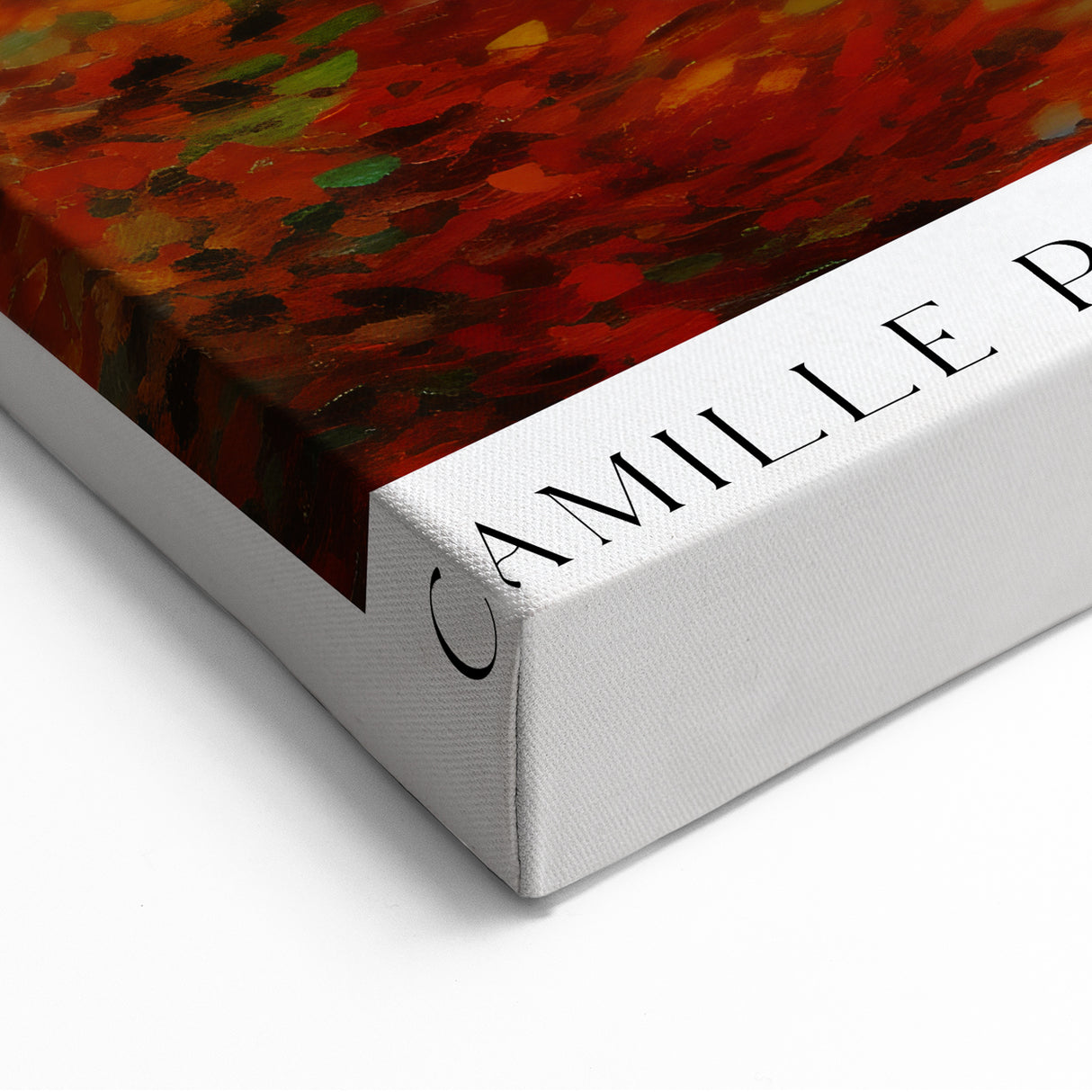 French Landscape Art - Camille Pissarro Autumn Forest Canvas Print