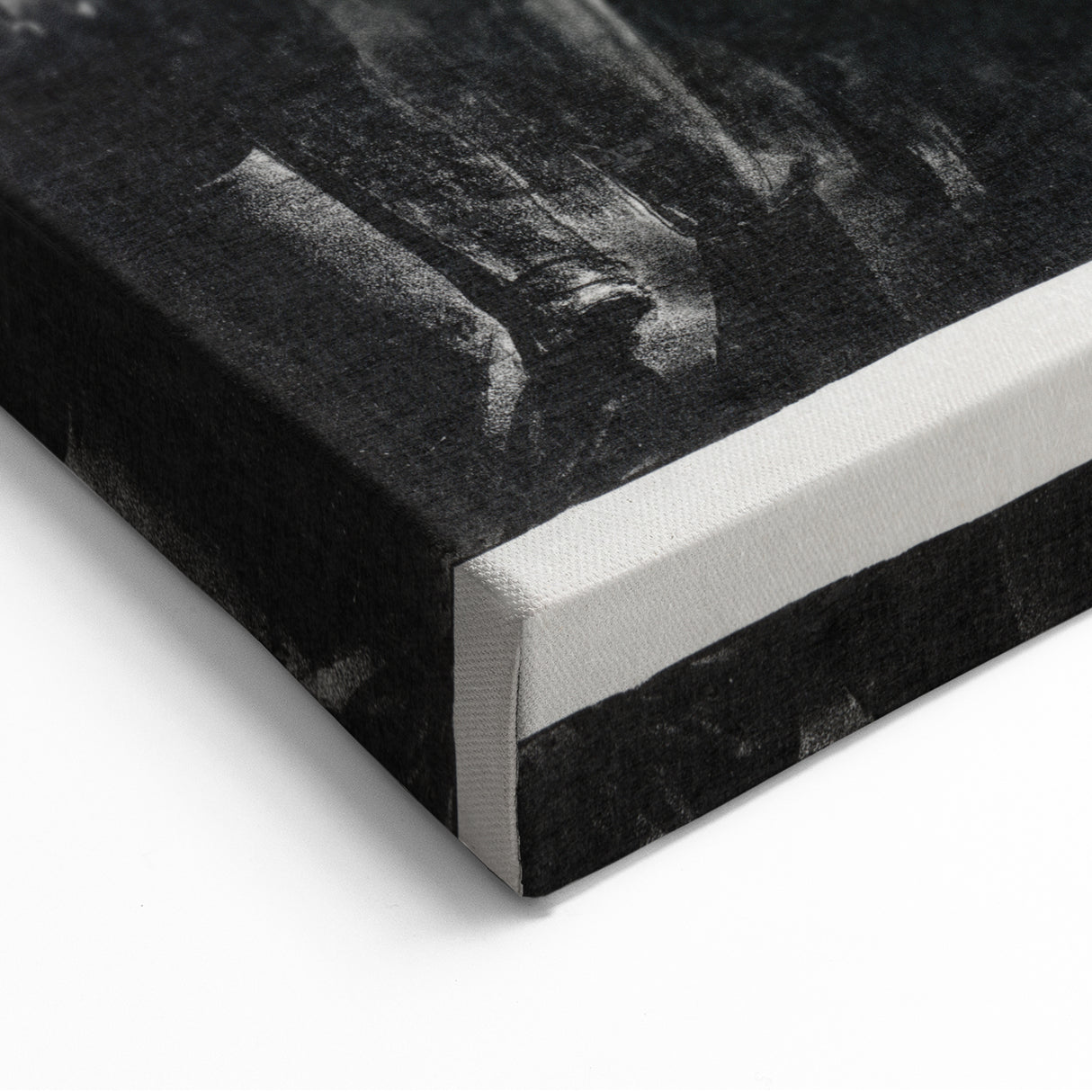 Dramatic Vintage Wall Art - Intense Black and White Scene in Charcoal