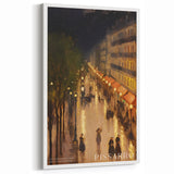 Camille Pissarro Art - Parisian Night Scene Impressionist Canvas Print