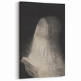 Mystical Black and White Wall Art - The Book of Light by Odilon Redon