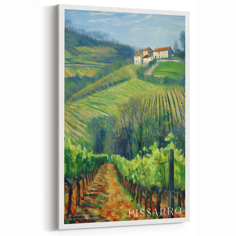 Impressionist Prints - Vibrant Camille Pissarro Countryside Vineyard Canvas