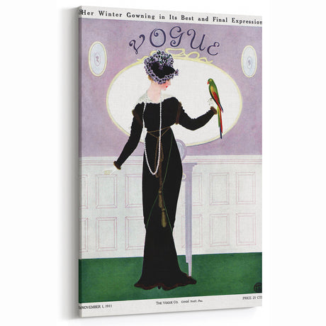 Vintage Vogue Wall Decor - 1911 Fashion Illustration Art Print