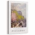 Pissarro Wall Art - Springtime Parisian Boulevard Impressionist Canvas Print