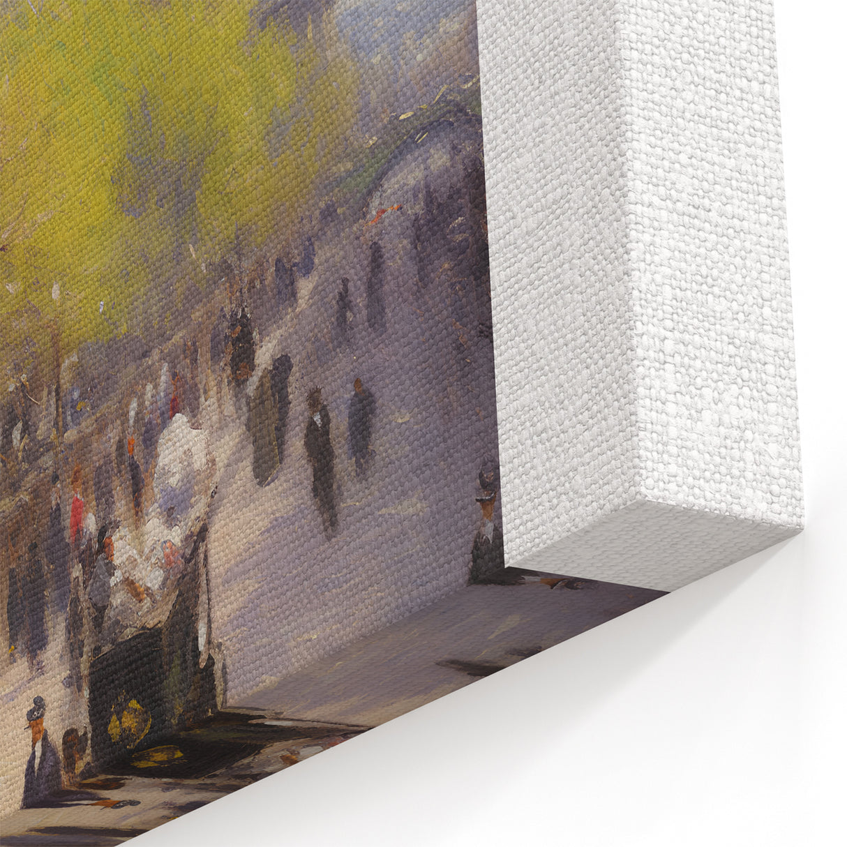 Pissarro Wall Art - Springtime Parisian Boulevard Impressionist Canvas Print