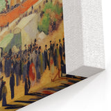 French Landscape Art - Camille Pissarro Riverside Crowd Impressionist Print