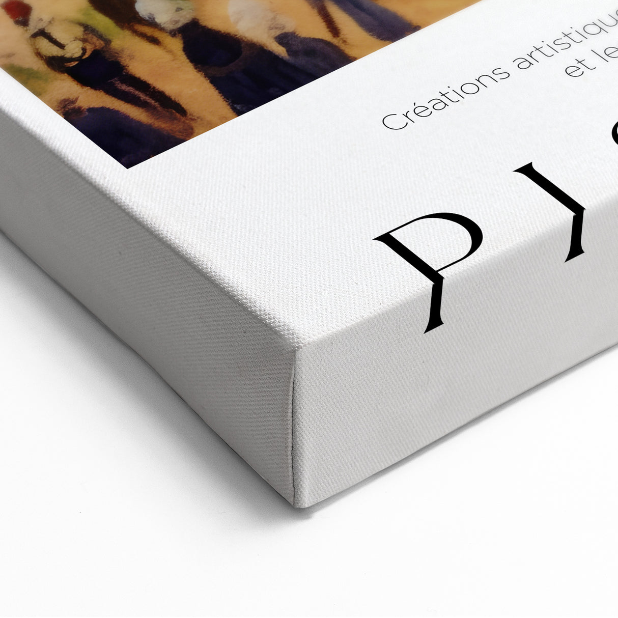 French Landscape Art - Camille Pissarro Riverside Crowd Impressionist Print